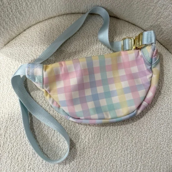 Stoney Clover Personalized Rainbow Gingham Fanny Pack - Picture 4 of 4